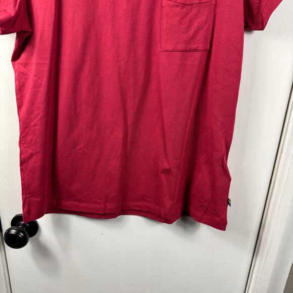 Fjällräven Övik Women’s T-Shirt Raspberry Red Size L — 100% Organic Cotton NWT - Picture 4 of 9